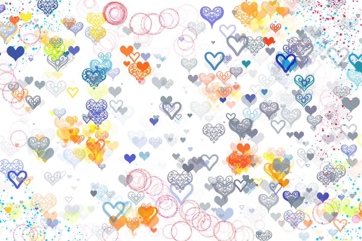Coeurs heureux puzzle en ligne