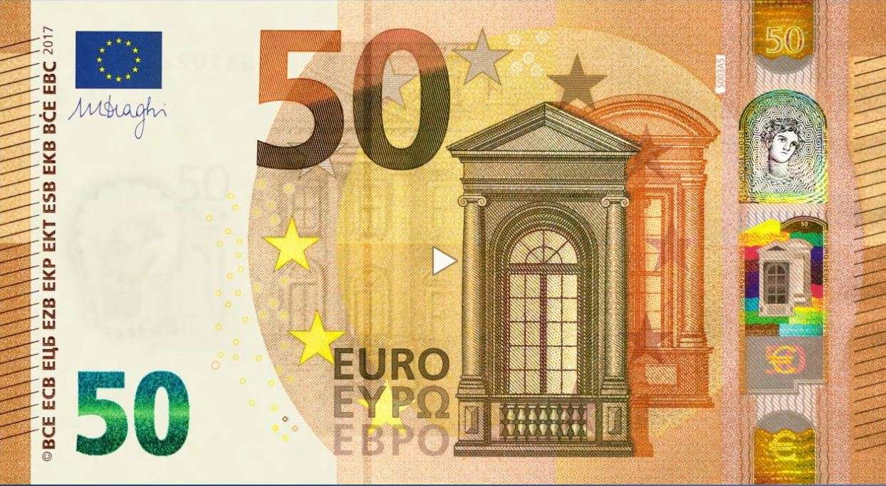 Nota de 50 euros puzzle online