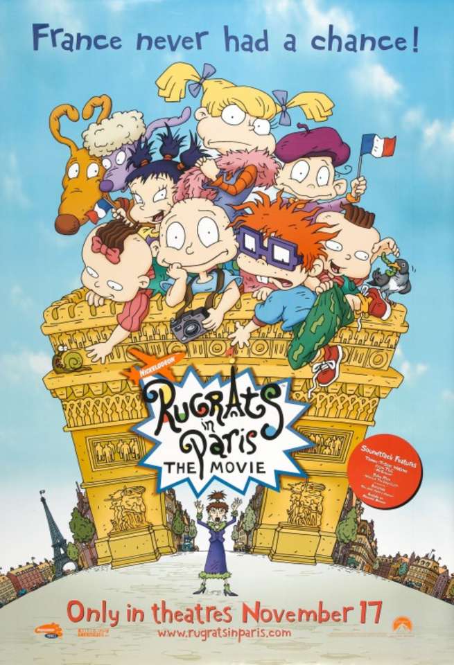 Rugrats в Париж: филмовият плакат онлайн пъзел
