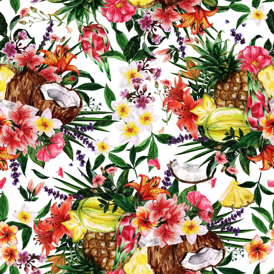 Fleurs tropicales puzzle en ligne