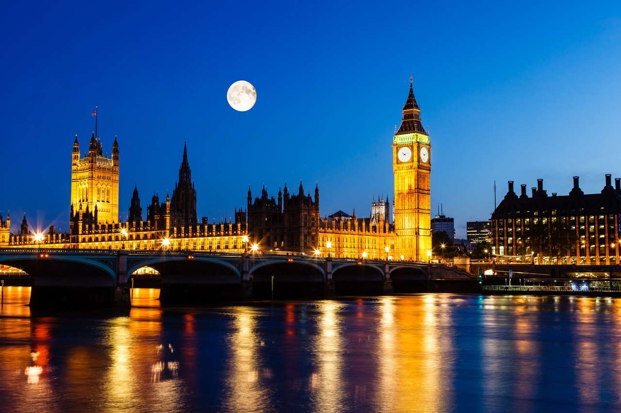 Big Ben a dům parlamentu skládačky online