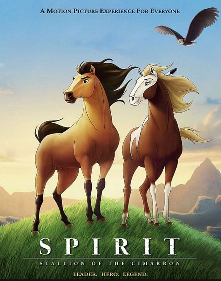Spirito: stallone del poster del film CIMARRON puzzle online