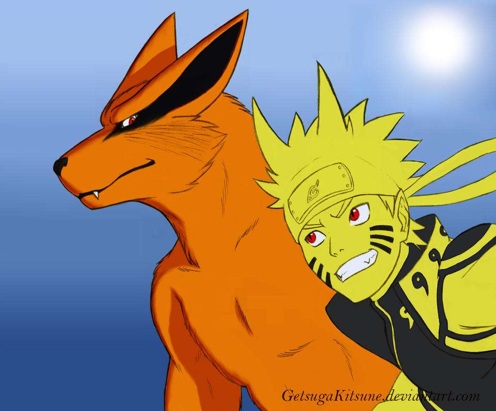Naruto a Kurama skládačky online