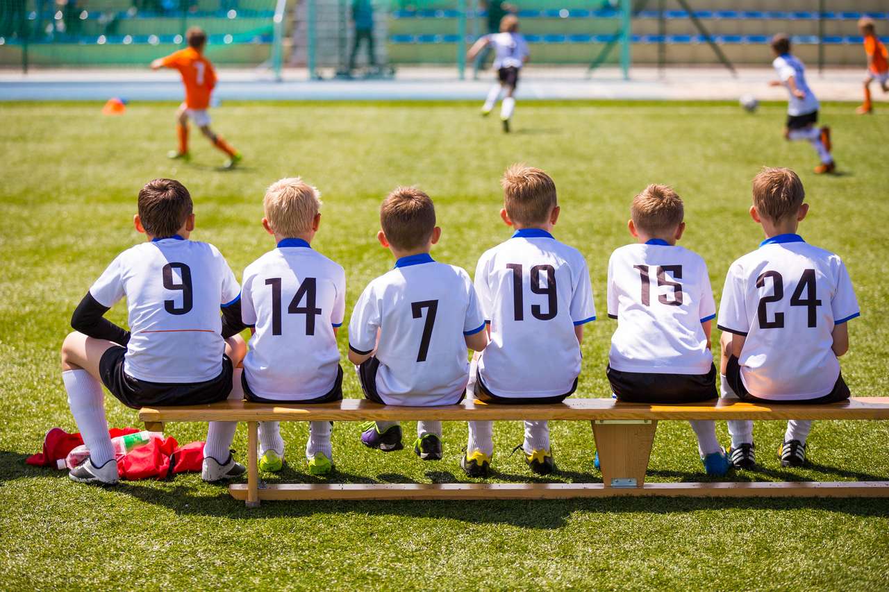 Ποδόσφαιρο αγώνα ποδοσφαίρου για παιδιά online παζλ