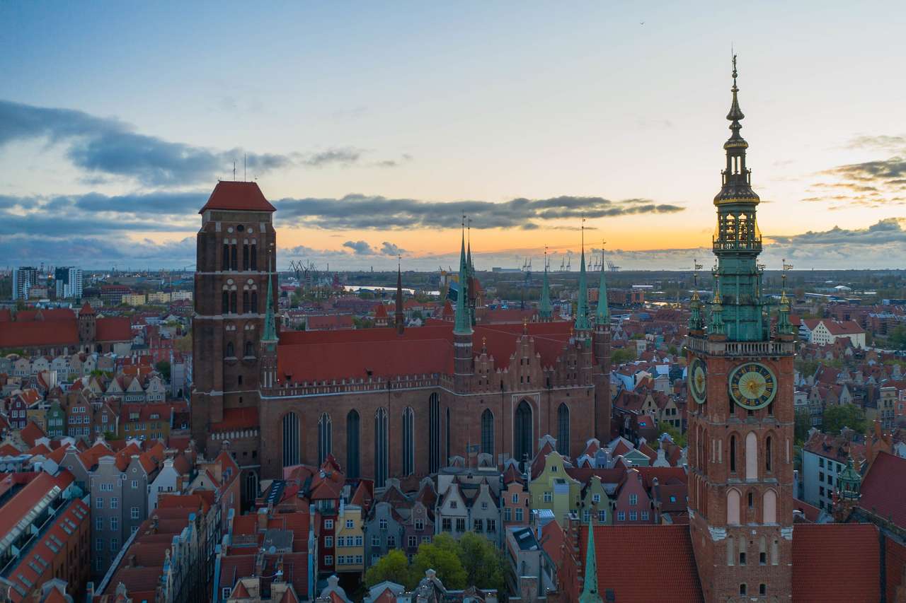 Gamla stan i Gdansk pussel på nätet