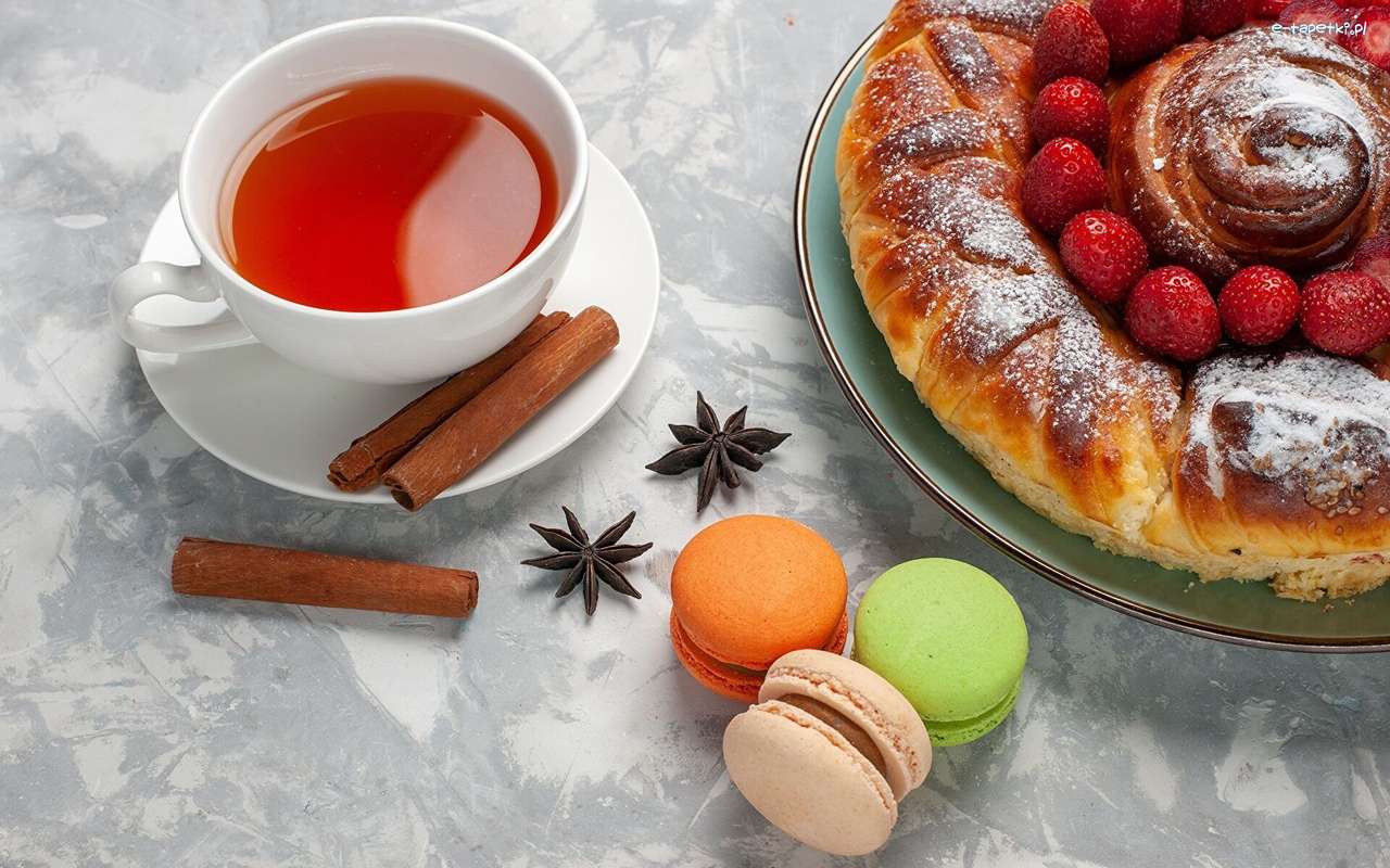 Torta, tea cookie-k online puzzle