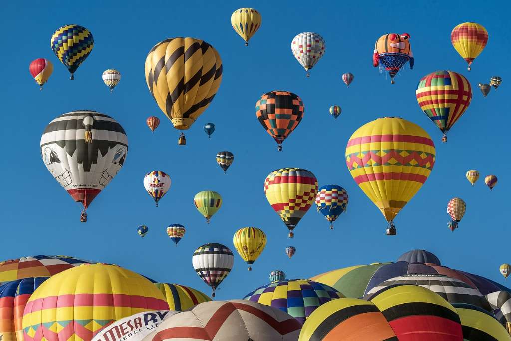 Полеты на воздушном шаре онлайн-пазл