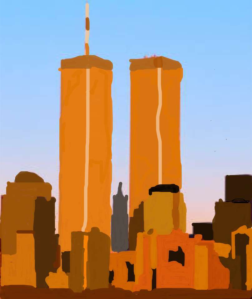 Вежа-близнюк онлайн-малюнок пазл онлайн