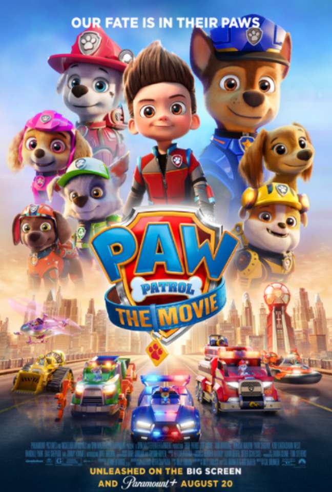 Paw Patrol на филмовия плакат онлайн пъзел