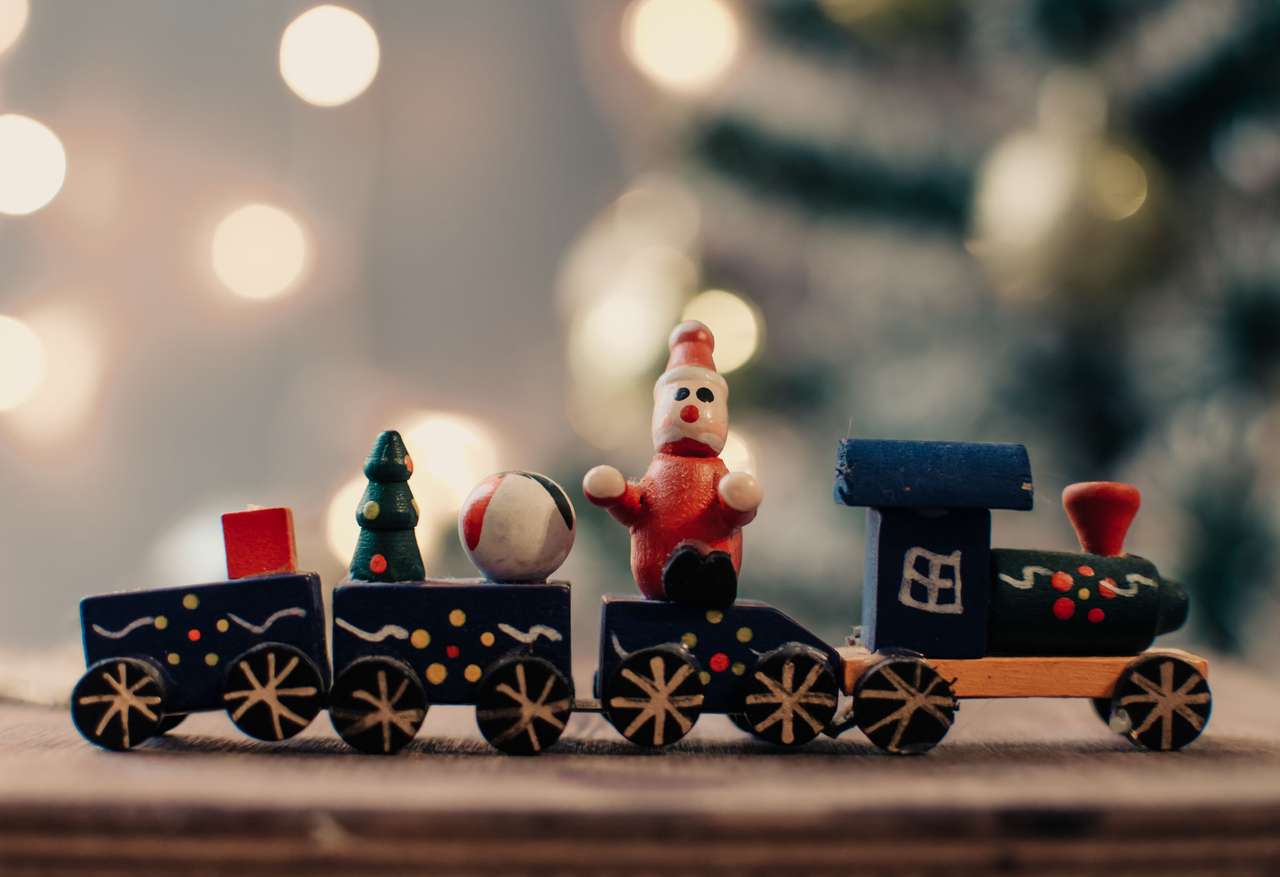 різдвяний потяг онлайн пазл