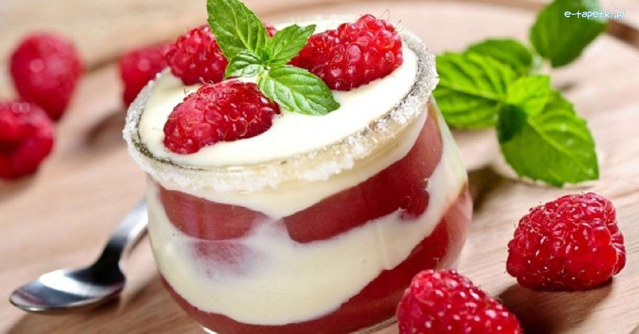 Raspberry dessert online puzzel