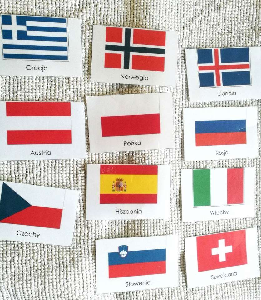 Флаги стран пазл онлайн