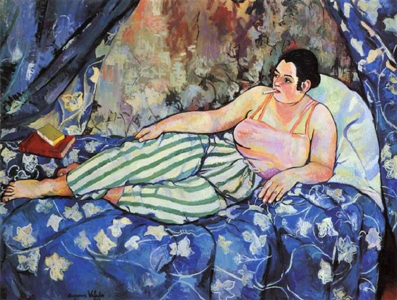 "The-Blue-Room" Suzanne Valadon 1923 online puzzel