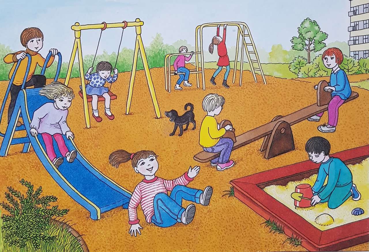 Parque infantil puzzle online