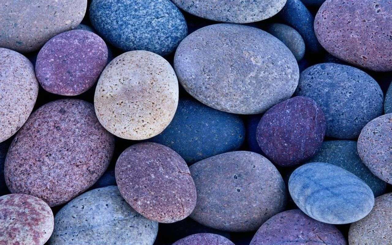 Красочные камни пазл онлайн