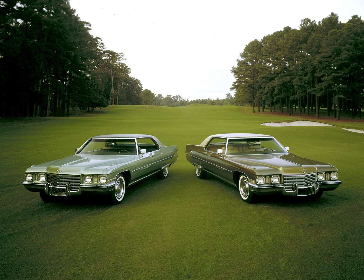 Cadillac Sedan и Coupe de Ville 1972 года выпуска пазл онлайн
