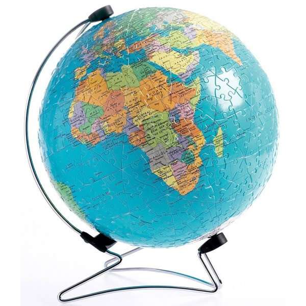 Globe terrestre puzzle en ligne