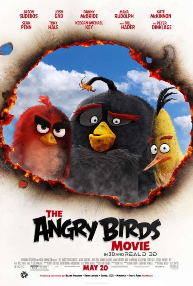 Плаката на филма на ядосаните птици онлайн пъзел