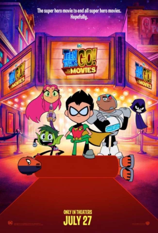 Teen Titans Go! To the Movies film poster jigsaw puzzle online