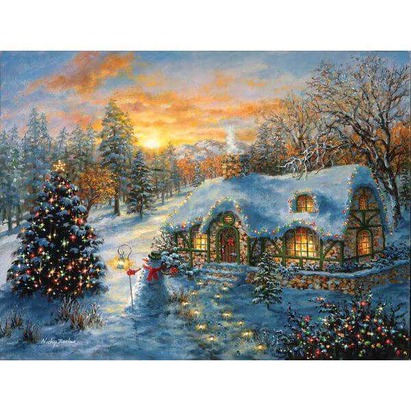 Cottage de Noël puzzle en ligne