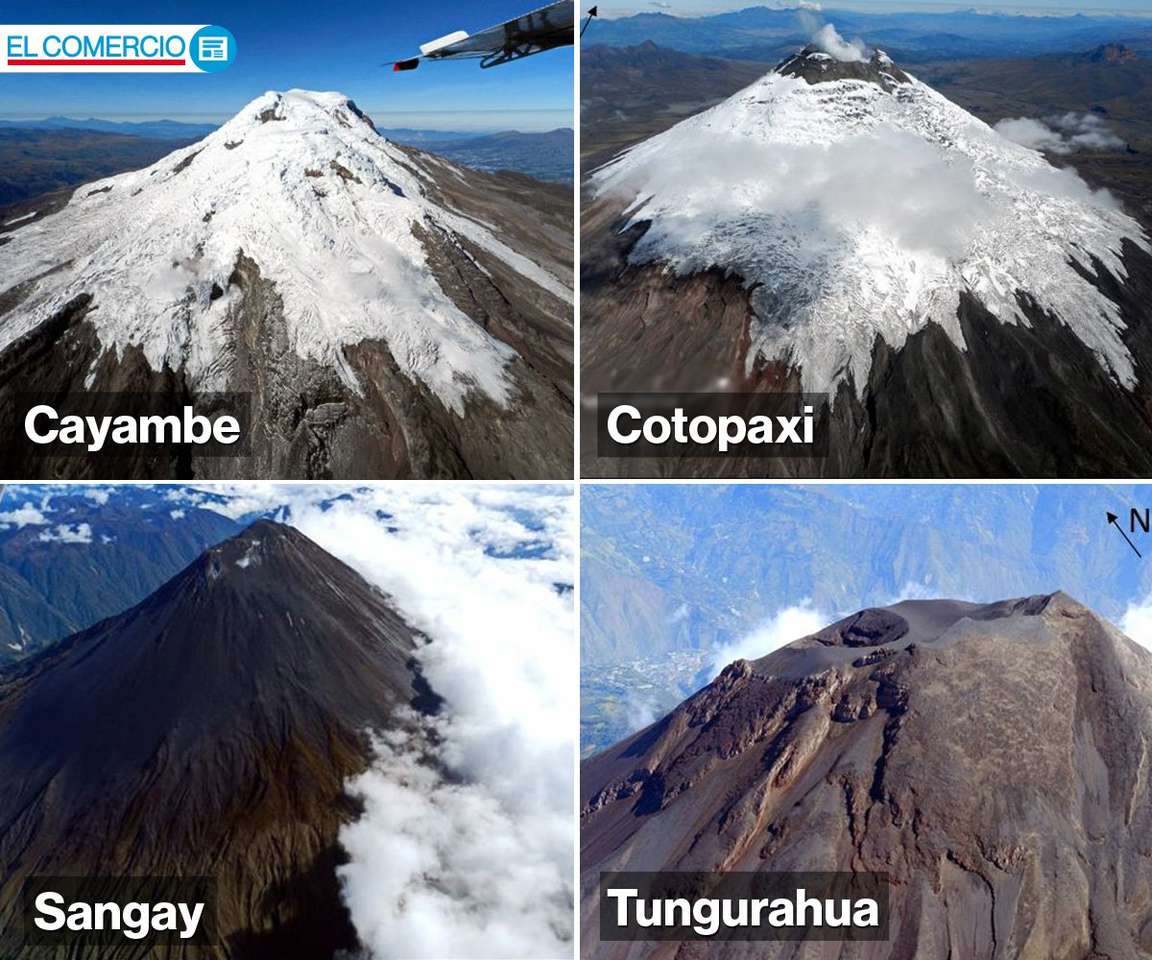 Volcans Equateur puzzle en ligne