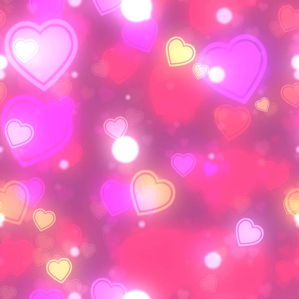 Coração de Rosa. quebra-cabeças online