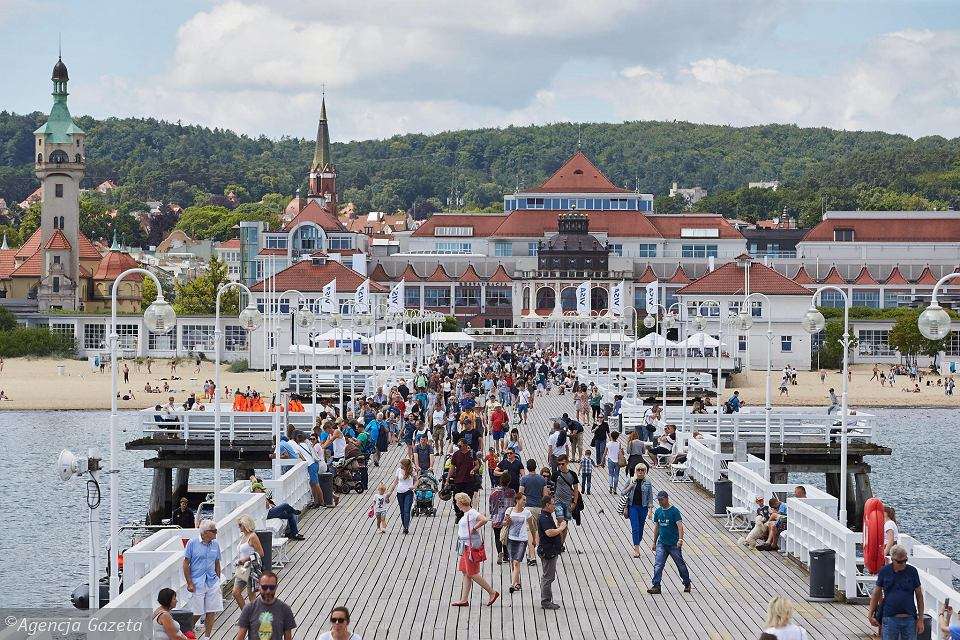 Pier in Sopot im Sommer Puzzlespiel online