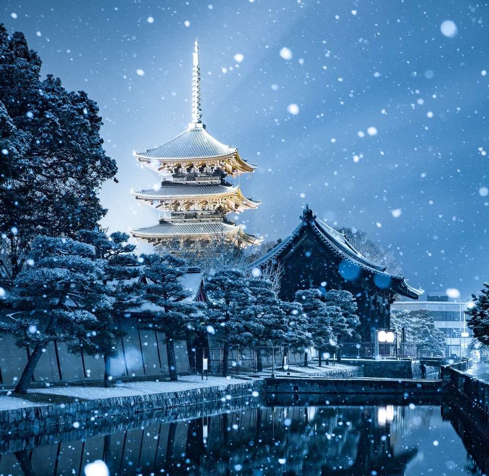 En vacker bild av Japan Pussel online