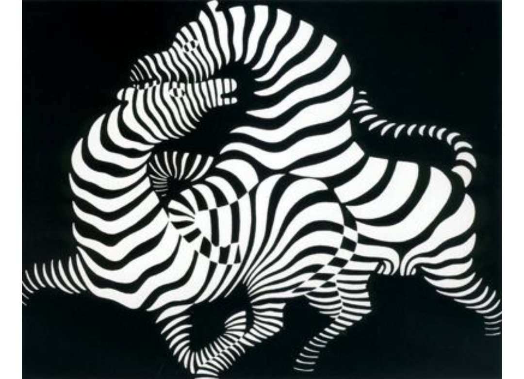 Zebras von Victor Vasarely Puzzlespiel online