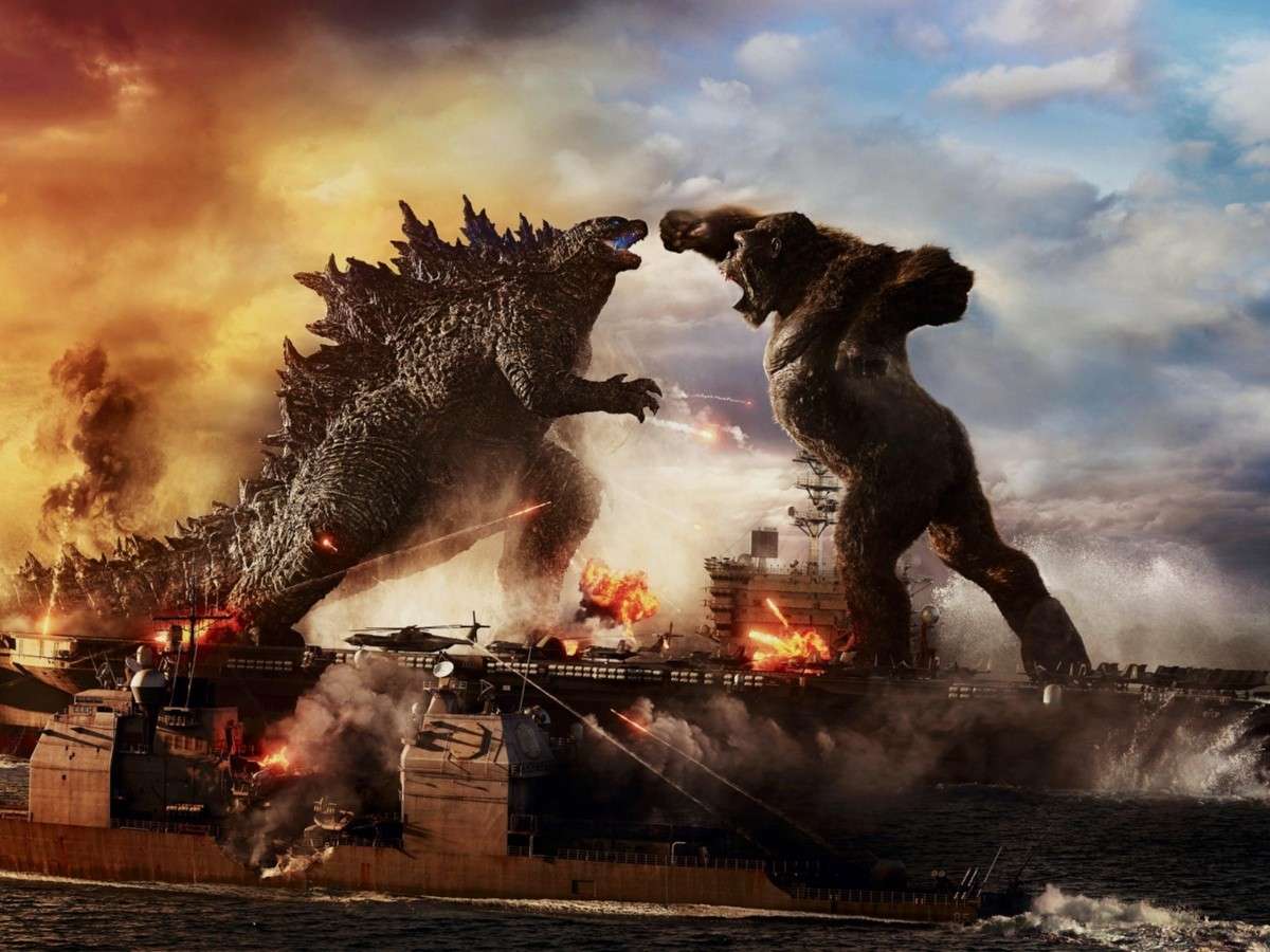 Kong vs Godzilla. pussel på nätet