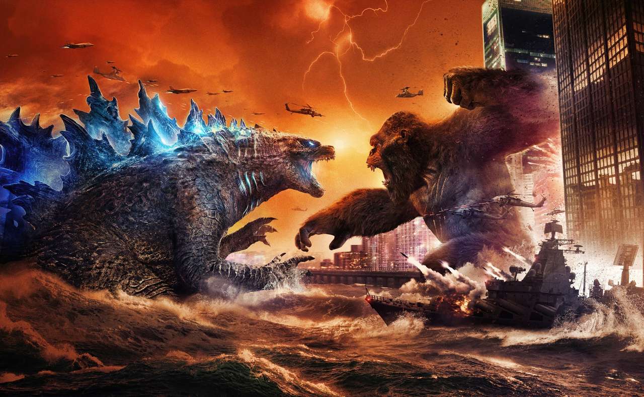 Kong Godzilla. Puzzlespiel online