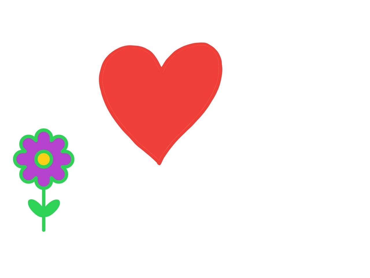 Любовта цвете онлайн пъзел