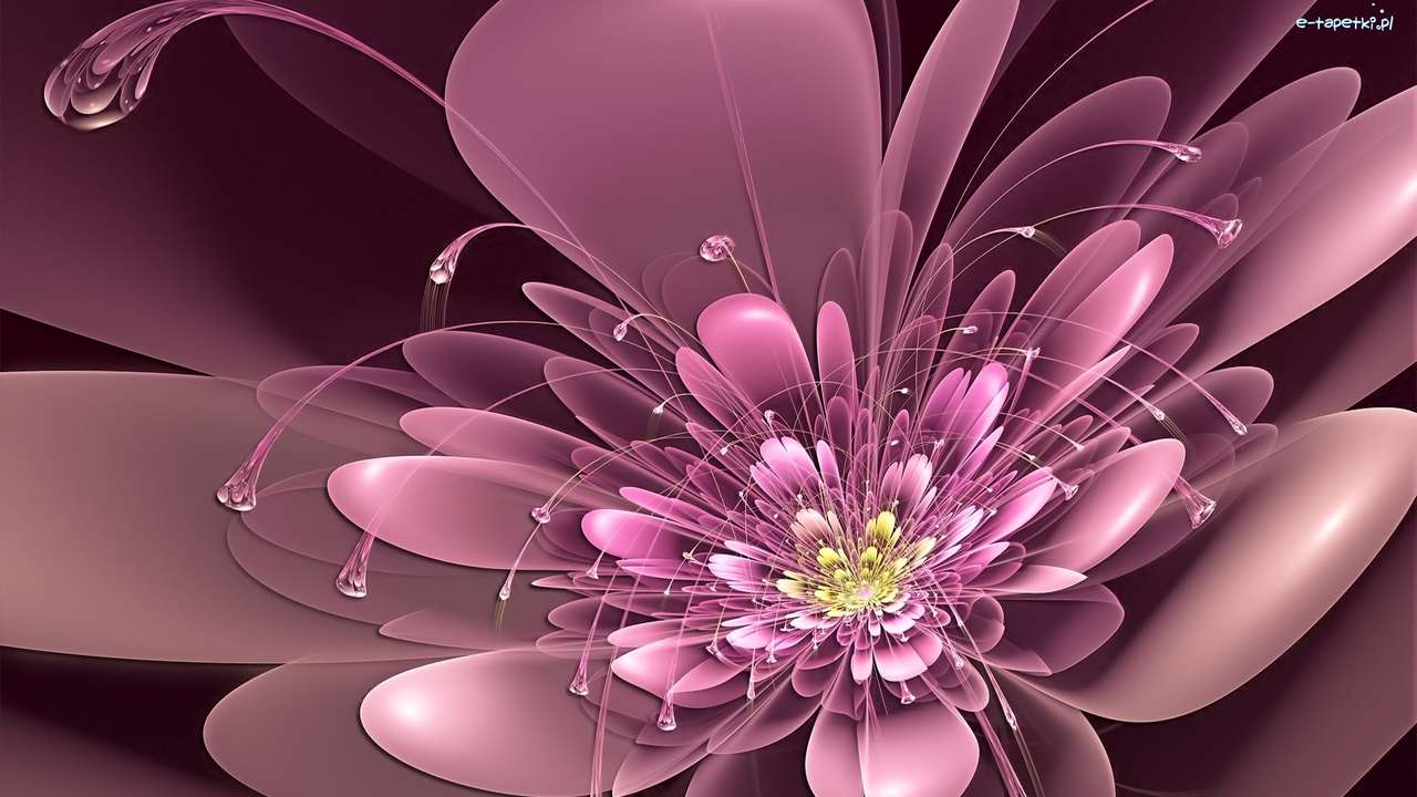 Grafisk blomma pussel på nätet
