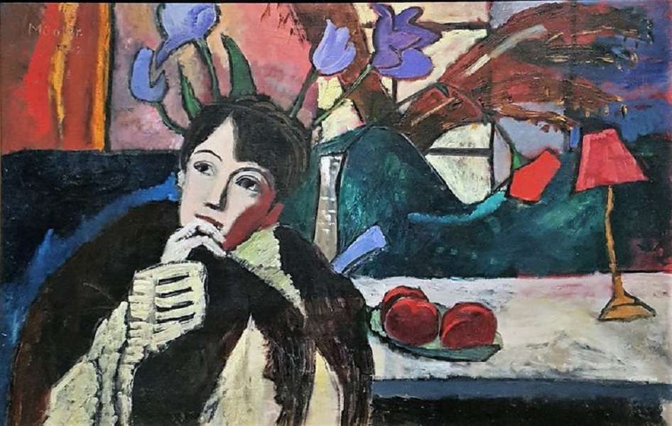 "Sinnende" Gabriele Münter (1917) παζλ online