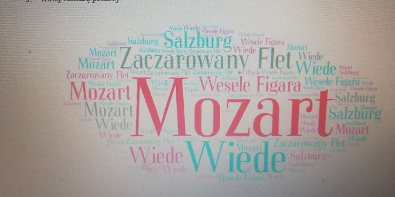 W. A. ​​Mozart y su vida rompecabezas en línea