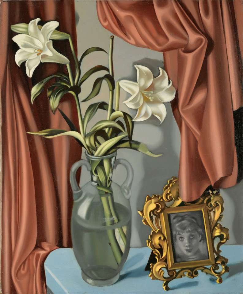"Νεκρή φύση με Lys της Tamara de Lempicka παζλ online