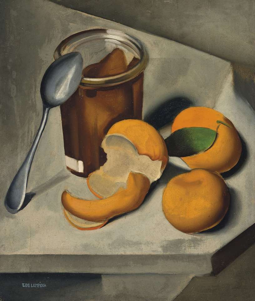 "Bodegón en los mandarines de Tamara de Lempicka rompecabezas en línea
