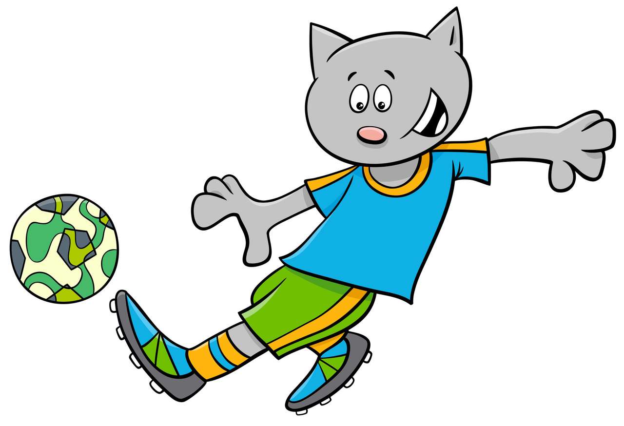 Ποδόσφαιρο γάτας παζλ online