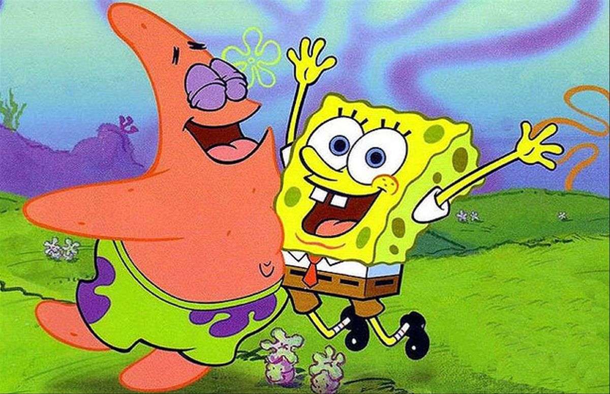 SpongeBob och Patrick pussel på nätet