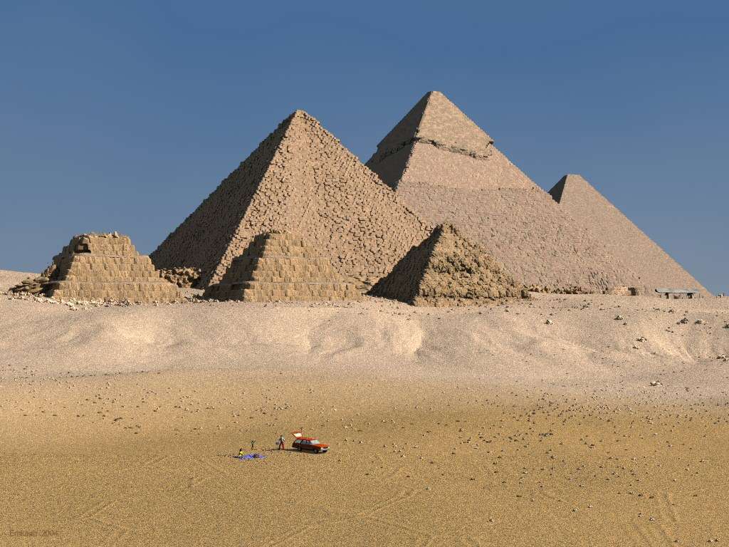 Египетски пирамиди онлайн пъзел