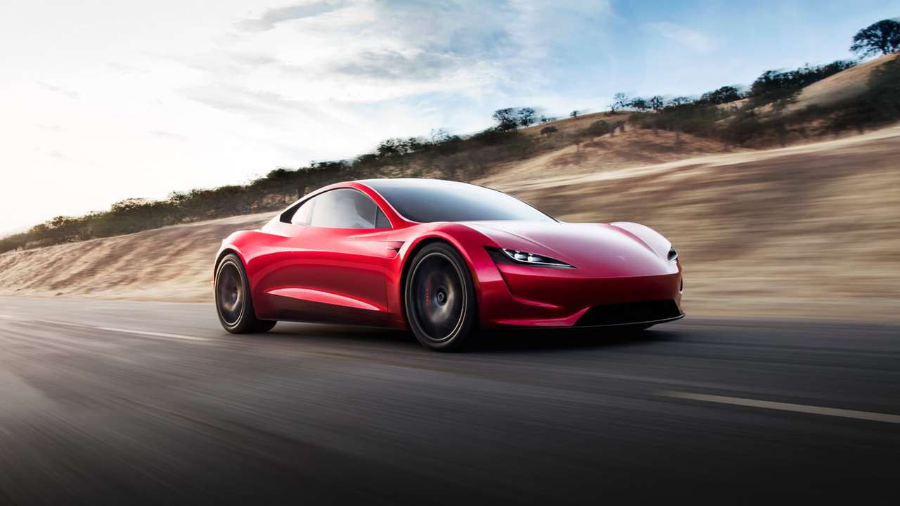 Tesla Roadster. онлайн пъзел