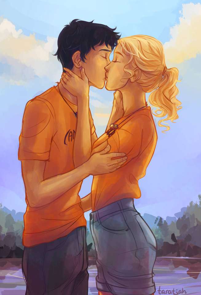 Percabeth Kissing. jigsaw puzzle online