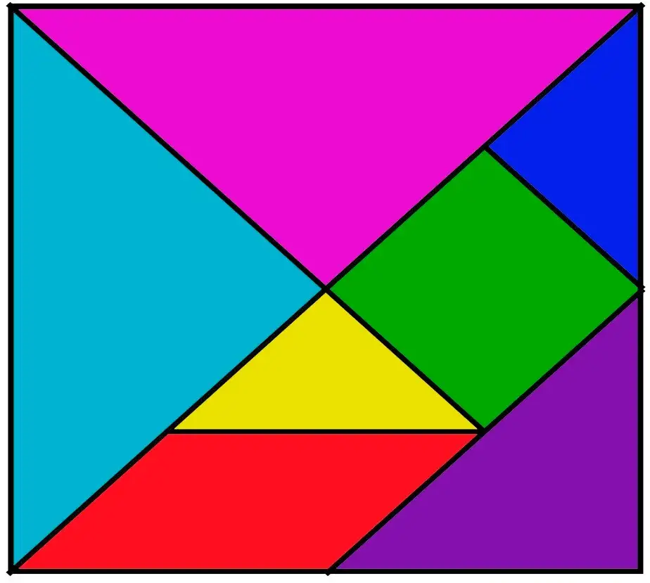 Puzzles Tangram - +/- Matemática online +/