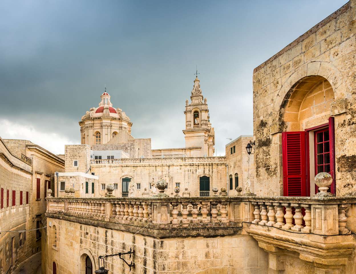 Mdina au centre de l'île de Malte puzzle en ligne