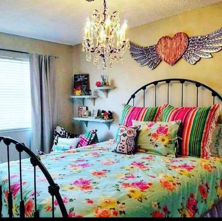 Dormitorio colorido rompecabezas en línea