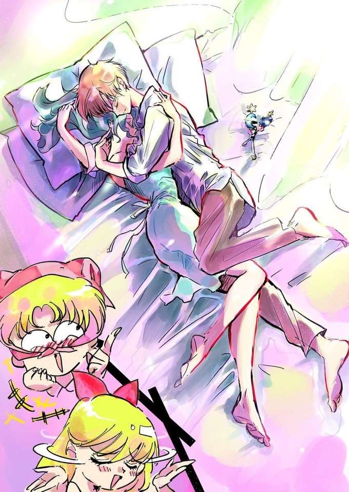Michiru och Haruka pussel på nätet
