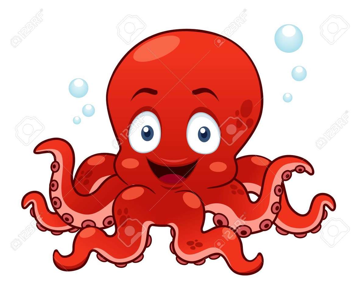 Červená chobotnice online puzzle