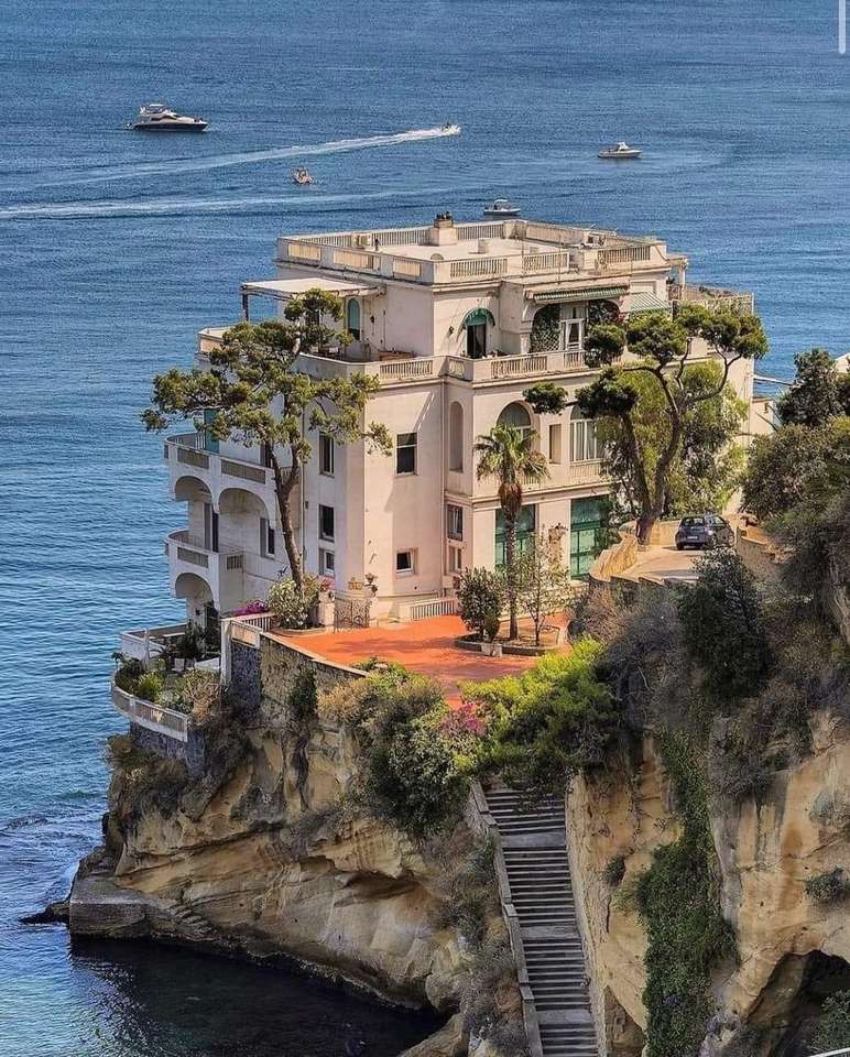 Villa in Posillipo Neapel Italien Online-Puzzle
