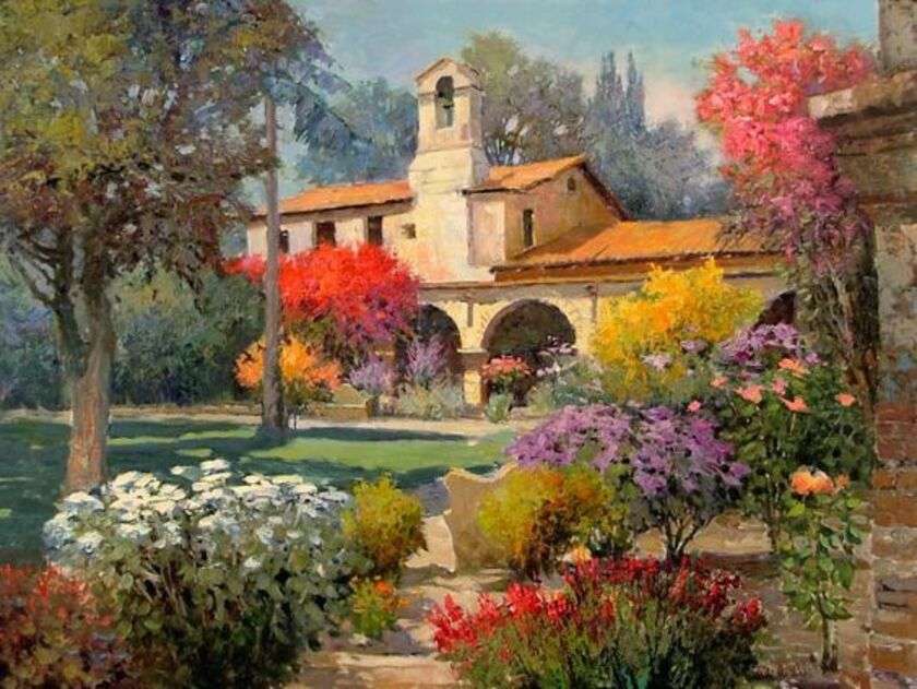 Provencal Bastide (according to a painting) jigsaw puzzle online