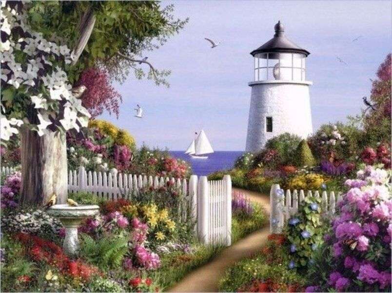 Lighthouse by the sea puzzle
